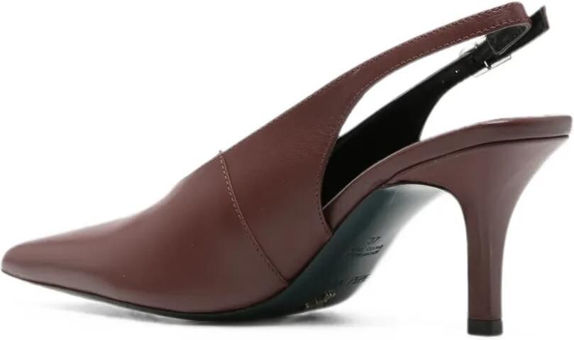 Patrizia Pepe Slingback pumps met puntige neus Bruin - Foto 3