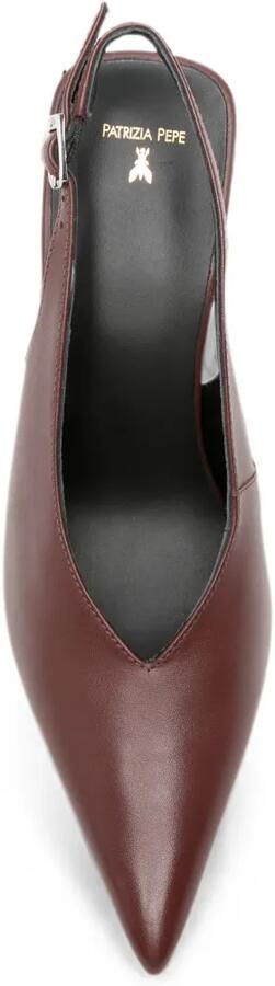 Patrizia Pepe Slingback pumps met puntige neus Bruin - Foto 4