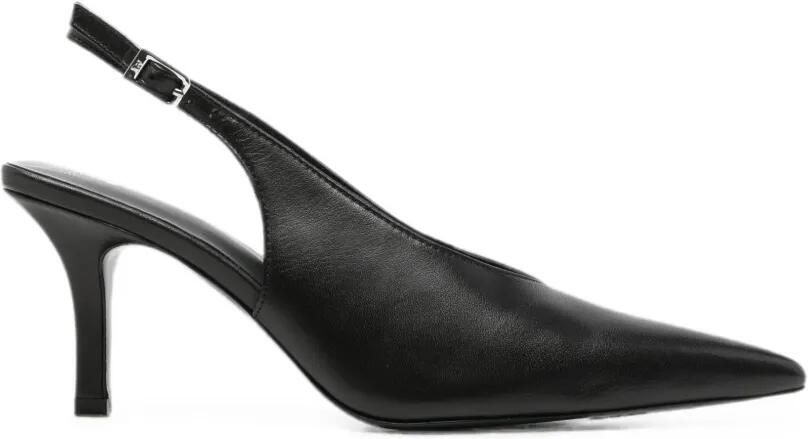 Patrizia Pepe Slingback pumps met puntige neus Zwart