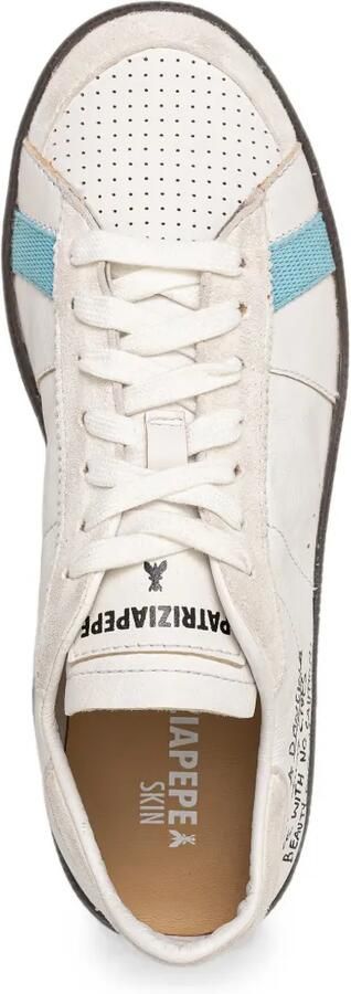 Patrizia Pepe slogan-print panelled sneakers Wit - Foto 3