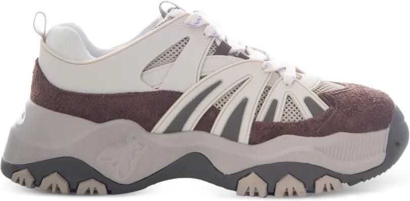 Patrizia Pepe Sneakers met chunky zool en vlakken Bruin