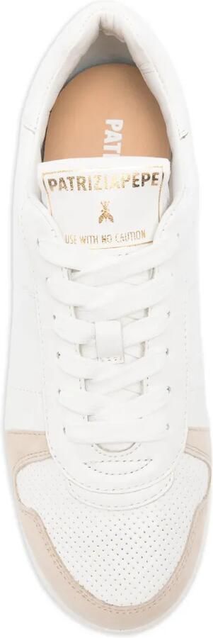 Patrizia Pepe Sneakers met suède vlak Wit - Foto 4