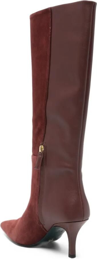 Patrizia Pepe suede leather knee-high boots Rood - Foto 4