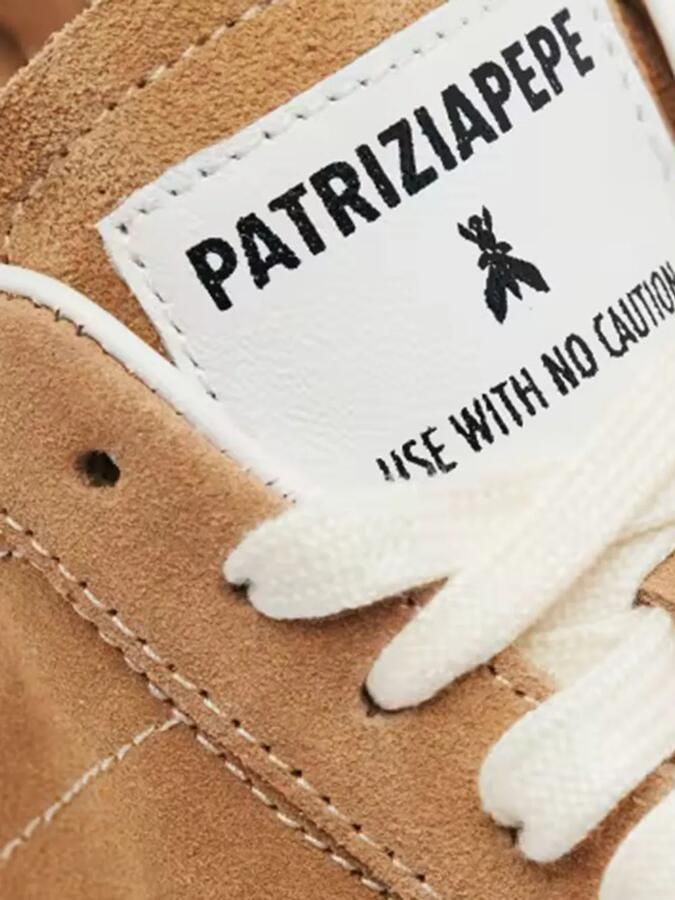 Patrizia Pepe Suède-leren sneakers Bruin