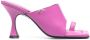 PATRIZIA PEPE Hakmuiltjes met vierkante neus en flip flop design Paars Dames - Thumbnail 2