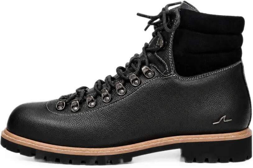 Paul & Shark Leren veterlaarzen Zwart