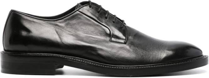 Paul Smith Leren derby schoenen Zwart