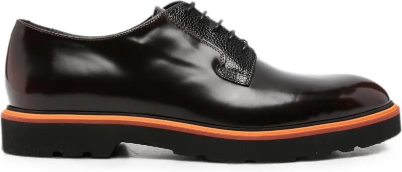 Paul Smith Bordeauxrode high-waist 'Ras' schoenen Bruin