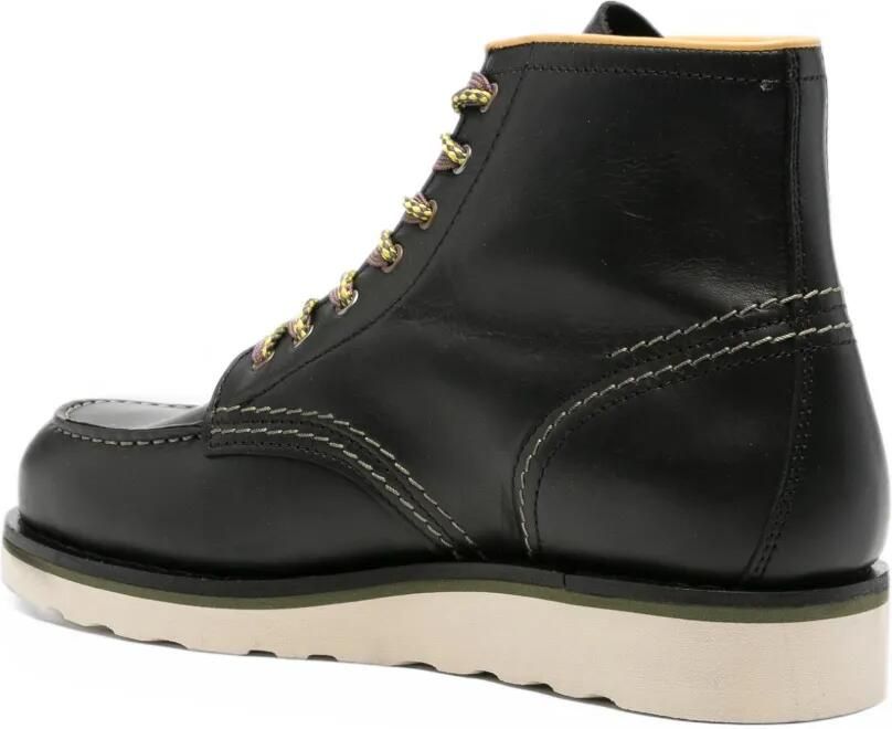 Paul Smith contrast-stitch leather boots Zwart - Foto 2