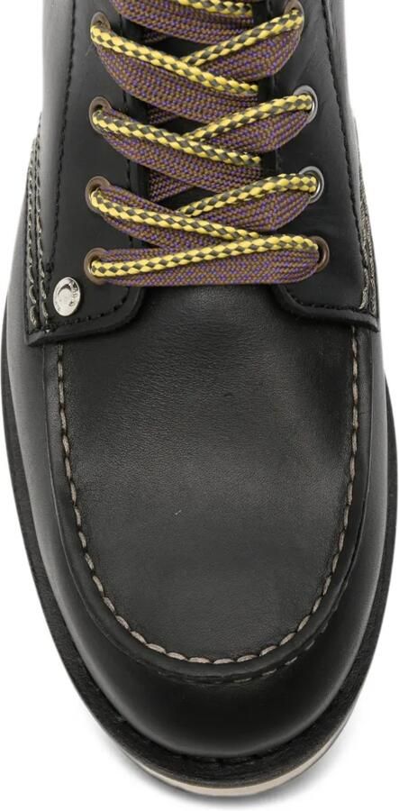 Paul Smith contrast-stitch leather boots Zwart - Foto 3