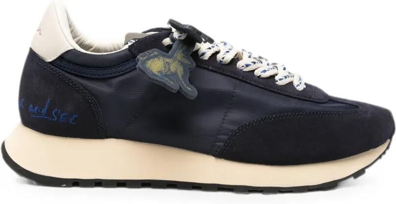 Paul Smith Criss sneakers met leren afwerking Blauw