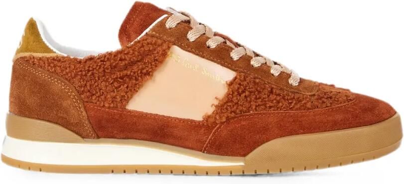 Paul Smith Dover sneakers met bouclé vlak Bruin