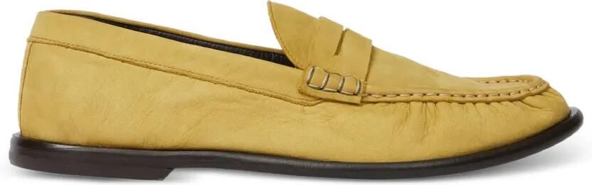 Paul Smith Faron' nubuck leather loafers Geel