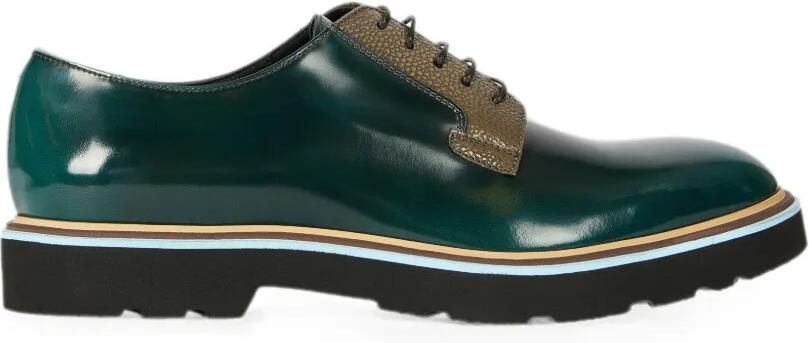Paul Smith Glazende 'Ras' groene schoenen