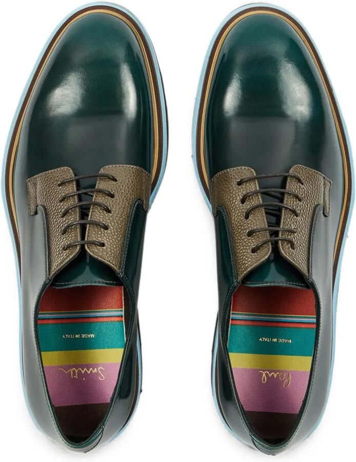 Paul Smith Glazende 'Ras' groene schoenen - Foto 4