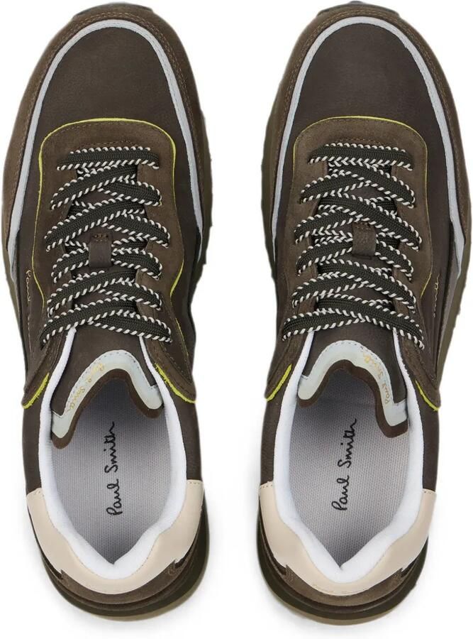 Paul Smith Kaki 'Aston' leren sneakers Bruin - Foto 2