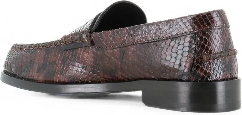 Paul Smith Laida penny loafers met slangen-effect Bruin - Foto 4