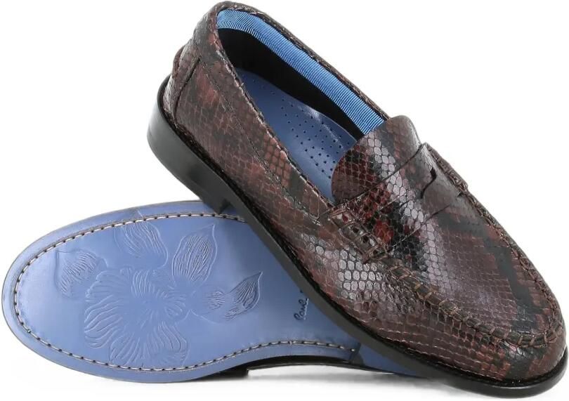 Paul Smith Laida penny loafers met slangen-effect Bruin - Foto 3