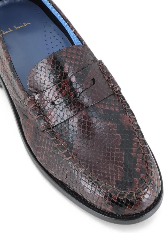 Paul Smith Laida penny loafers met slangen-effect Bruin - Foto 2