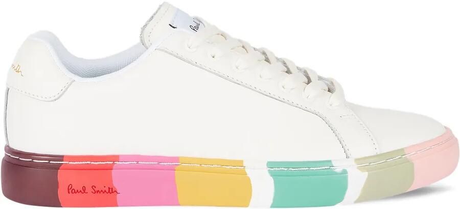 Paul Smith Lapin leren sneakers met streepdetail Wit