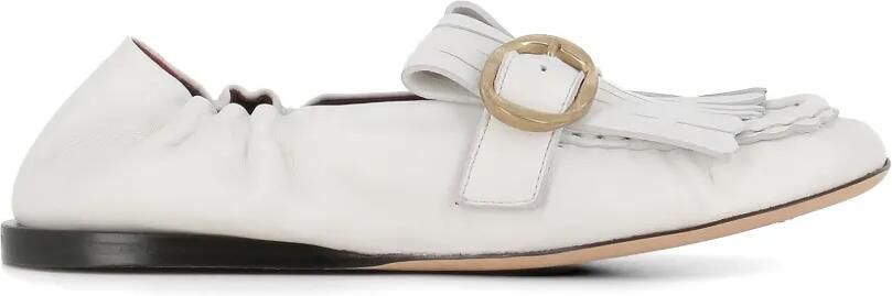 Paul Smith Loafers met gesp en franje Wit