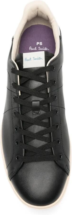 Paul Smith logo-print leather sneakers Zwart - Foto 3