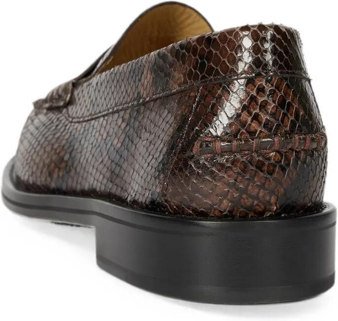 Paul Smith Rialto donkerbruine loafers met slangen-effect - Foto 3