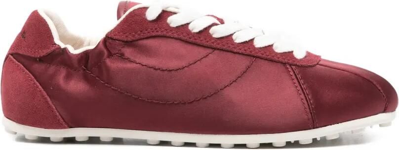 Paul Smith Sneakers met suède vlak Rood