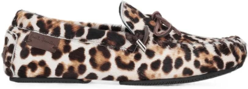 Paul Smith Sonna loafers met dierenprint Beige