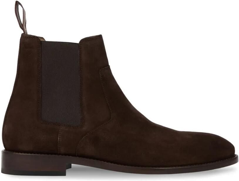 Paul Smith Suède laarzen met elastische vlakken Bruin