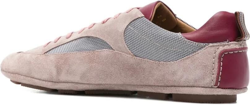 Paul Smith Suède leren sneakers met vlakken Roze
