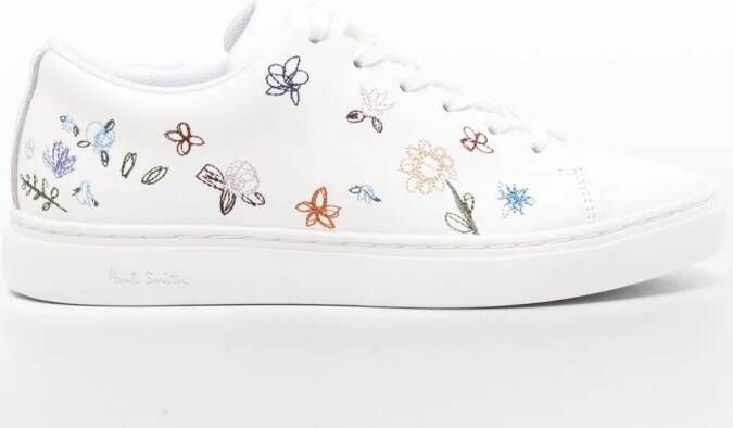 Paul Smith Sneakers met geborduurde bloemen Wit