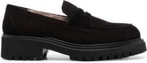 Paul Warmer Alicia suède loafers Zwart