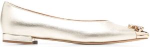 Paul Warmer Ballerina's verfraaid met kristallen Goud