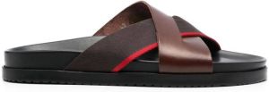 Paul Warmer Leren slippers Bruin