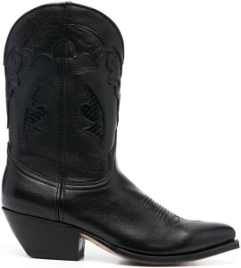 Paul Warmer Cowboylaarzen met puntige neus Zwart