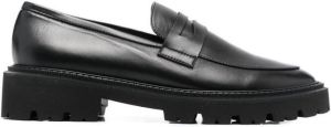 Paul Warmer Gelakte loafers Zwart