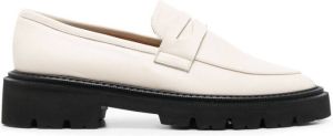 Paul Warmer Leren loafers Beige