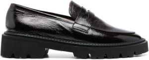 Paul Warmer Leren loafers Rood