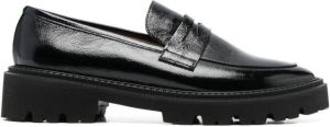 Paul Warmer Leren loafers Zwart