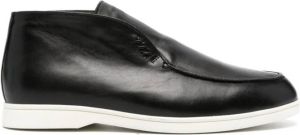 Paul Warmer Mr Warmer leren loafers Zwart