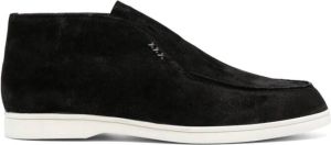 Paul Warmer Mr. Warmer loafers met ronde neus Zwart