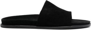 Paul Warmer Slippers met open neus Zwart
