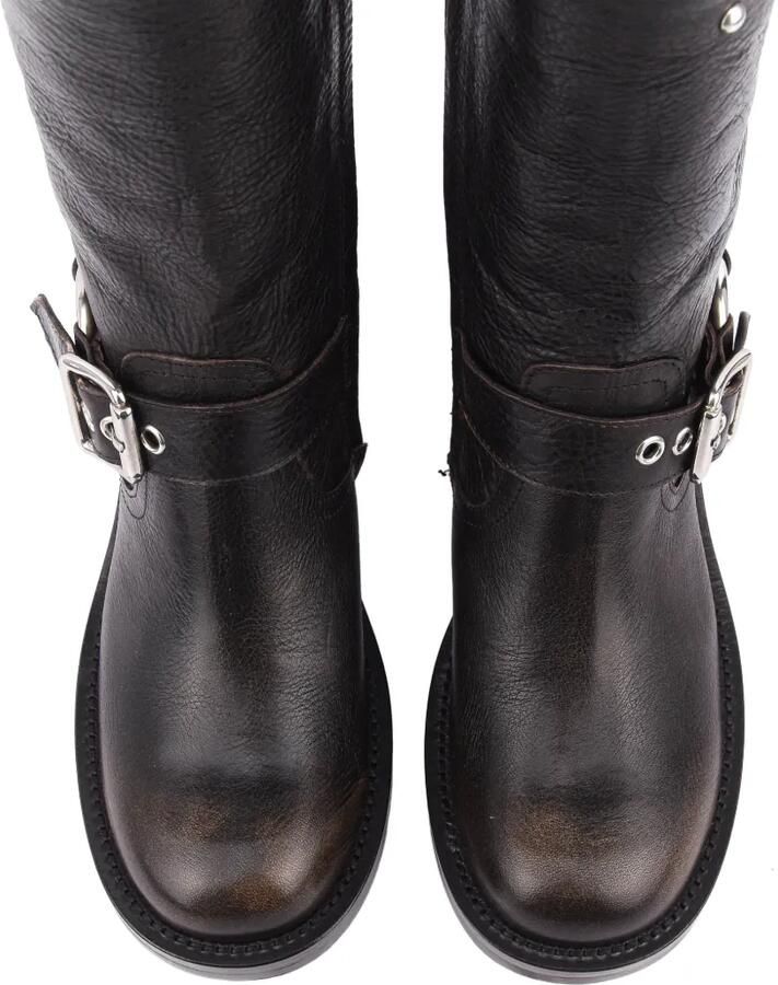 Paul Warmer 123 Bikerette buckle-strap mid-calf boots Bruin - Foto 3