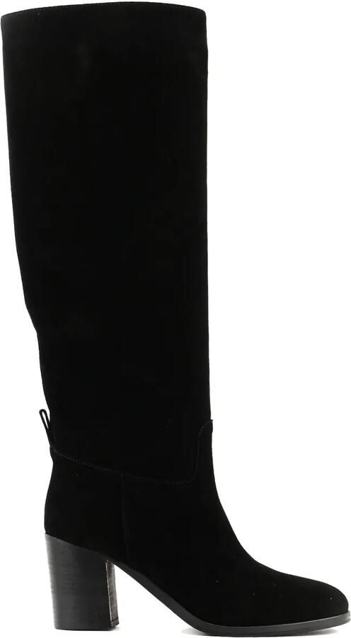 Paul Warmer 75 mm Kate suède knielaarzen Zwart