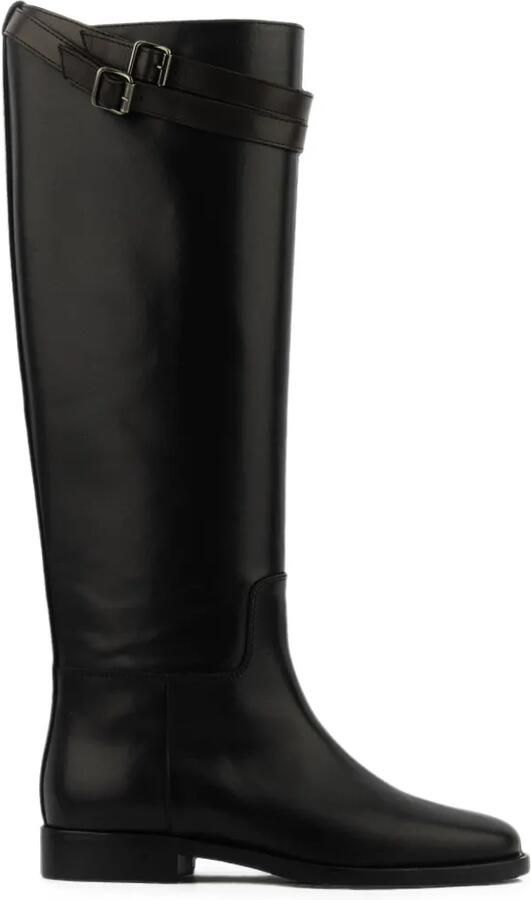 Paul Warmer buckle-strap equestrian boots Zwart