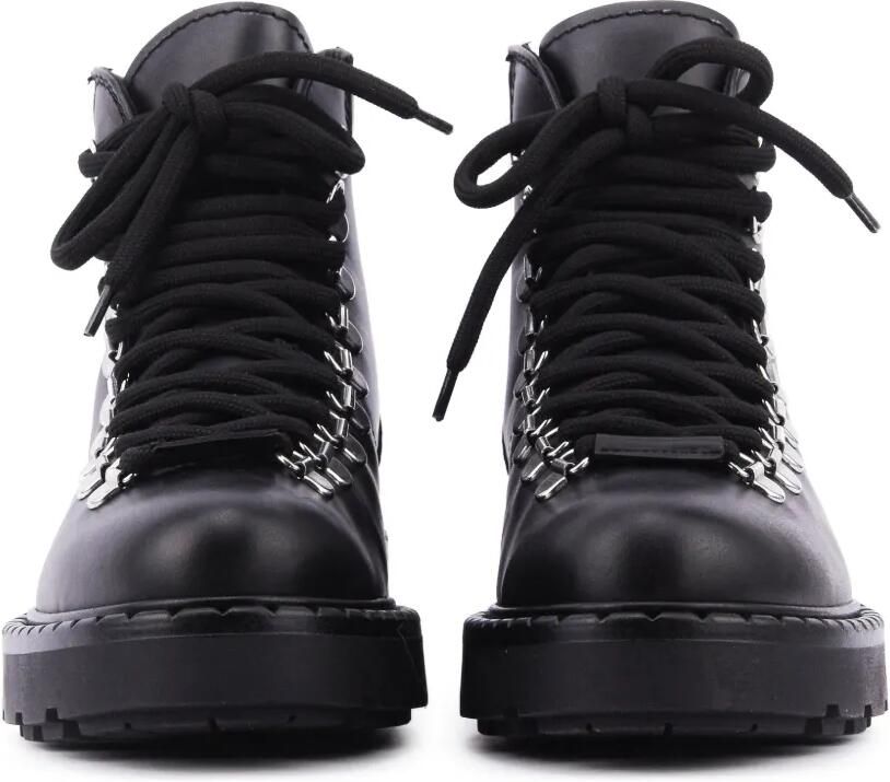 Paul Warmer Courchevel lace-up combat boots Zwart - Foto 3