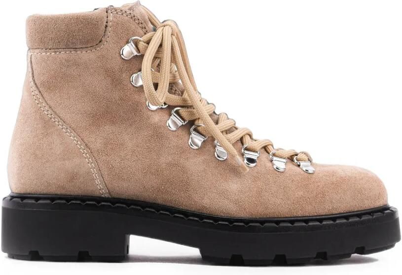 Paul Warmer Courchevel suède combatlaarzen Beige