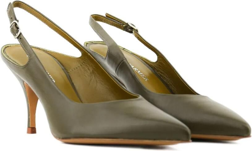 Paul Warmer Decadent sling pumps Groen - Foto 4