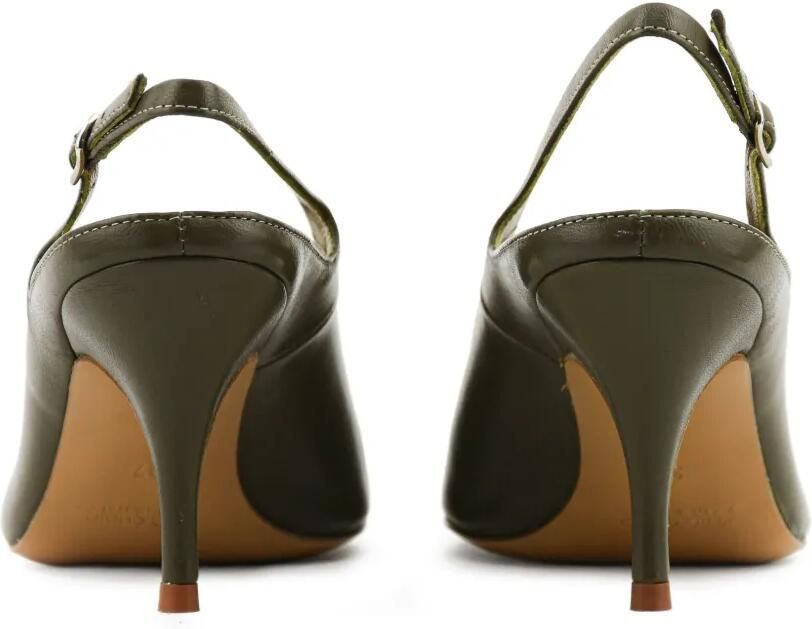 Paul Warmer Decadent sling pumps Groen - Foto 3